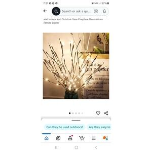 LED Willow Branch Lamp Floral Lights‎ 20 Bulbs Home Christmas Party Garden Decor